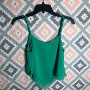 Green Cropped blouse